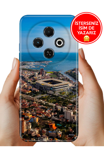 TECNO Spark 30c Uyumlu Kılıf Desenli Baskılı Kamera Korumalı Silikon Manzaray...