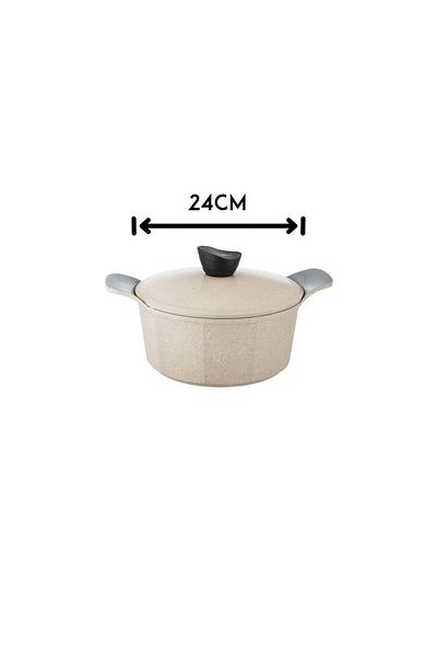 Lahoya Joel Granite Cookware Set 12 Pieces Beige Color
