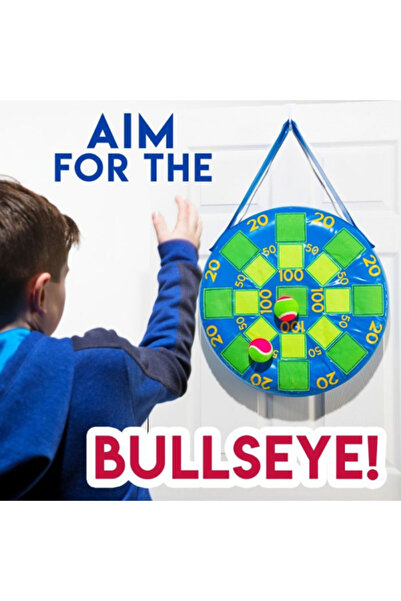 Franklin Kids Inflatable Hook and Loop Dart Ball Blue and Green 20 x 20inch