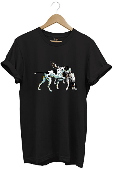 WİDİ Lov Lov Boja Pointer Setter Psi Štampano Bicikl standardnog kroja T-shirt