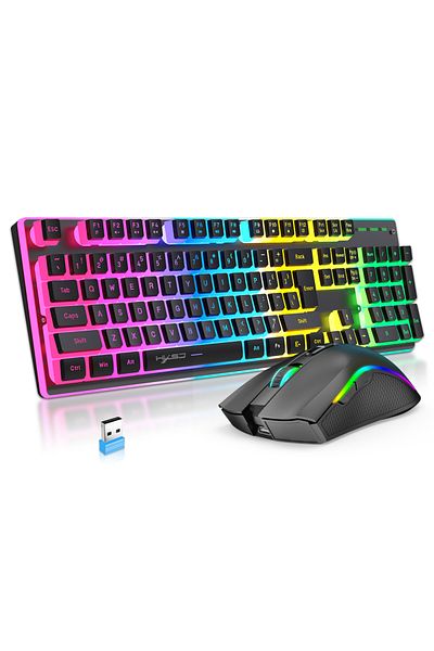 Choice L96-Black 2025 New arrival HXSJ L96 104 keys 2.4G wireless pc keyboard mechanical feeling gaming key