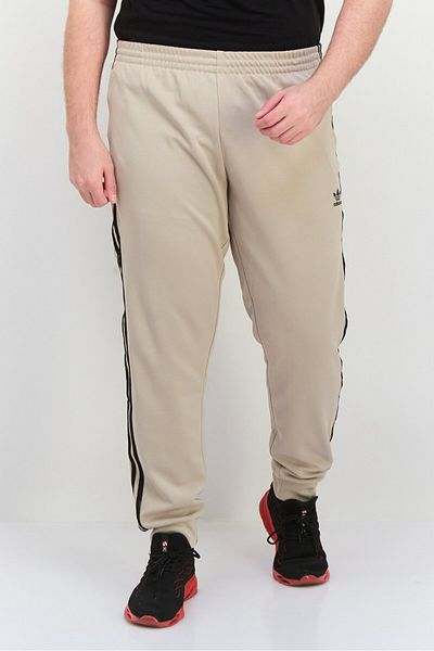 adidas Men Sportswear Fit Embroidered Logo Outdoor Sweatpants, Beige