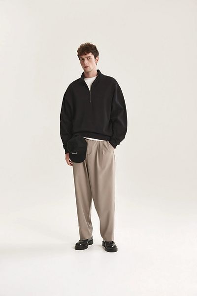 BayBayan Men's Basic Unprinted Pullover Sweatshirt