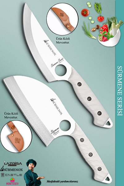 SÜRMENOX Sürmene Serisi Outdoor Bıçak Kamp Bıçağı Mutfak Şef Bıçak Bıçağı Der...