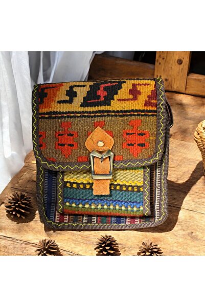 etniko Mini geantă pentru femei cu model Kilim țesute manual