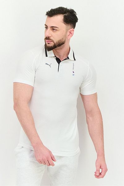 Puma X Bmw Motorsport Men Sportswear Fit Outdoor Polo Shirt, White