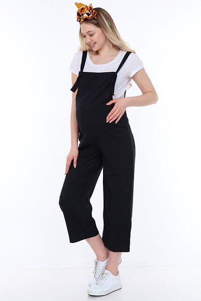 Luvmabelly Myra6102 - Dark Navy Blue Maternity Salopet