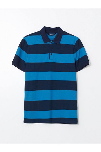 LC Waikiki Ανδρικό μπλουζάκι LCWAIKIKI Classic Polo με κοντό μανίκι ριγέ πικέ