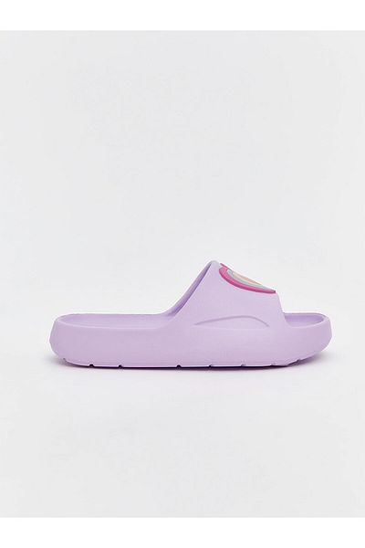 LC Waikiki Papuci pentru fete LCW STEPS cu imprimeu inimă liliac