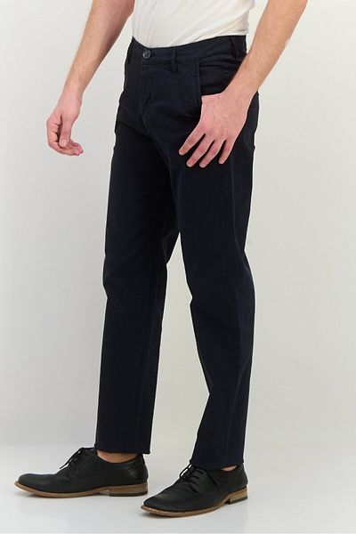 GAS Men Slim Fit Washed Straight Leg Sadeck Pants, Dark Navy