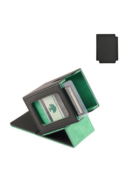 Choice green 100+Cardpack Box Cardpack Box Storage Card Toy Advanced Game Card Clip Sports Card Storage Car