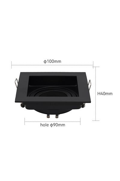 JOYINLED black LED Downlight for GU10 Bulbs Mounting Frames Recessed Ceiling LED Spot Lighting Bedroom Kitche