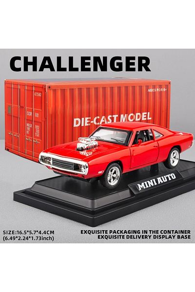 Choice Red 1:32 Scale Charger 1970 Alloy Diecast Model Car Pull Back Mini Vehicles Toys For Kids Lovers Col