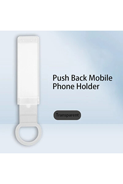 Choice حامل هاتف محمول شفاف عالمي رفيع للغاية بسوار معصم بقبضة الإصبع وحامل ه...