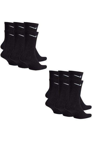 Nike Performance Cushion Crew Socks 12 Pack 6 Pack 2 Pack Economical Sx7666-100-Sx7666-010
