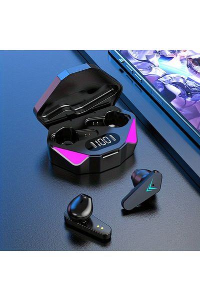 Choice black TWS Wireless Bluetooth Headset LED Display Gamer Earbuds with Mic Wireless Headphones Noise Ca