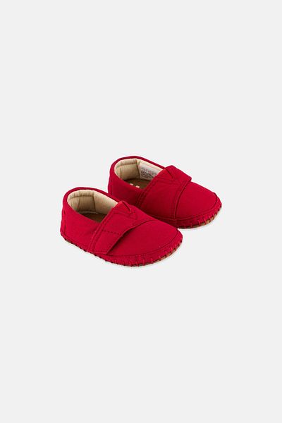 Toms Toddlers Girl Canvas Slip On Shoes, Red