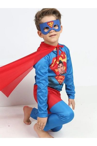LifeForModa Boy's Superman Costume - Superhero Costume with Cape