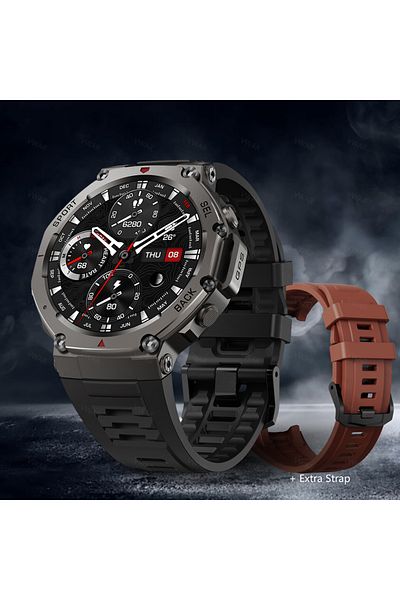 Choice Black kit VWAR T-Rex 3 GPS Smart Watch 5 ATM Waterproof Built-in Dual-band GNSS Compass Military Spo