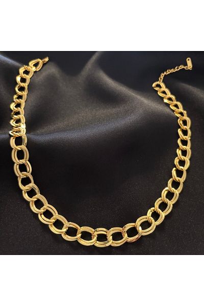 Zeyn Milky Way Gold Steel Necklace-50 cm
