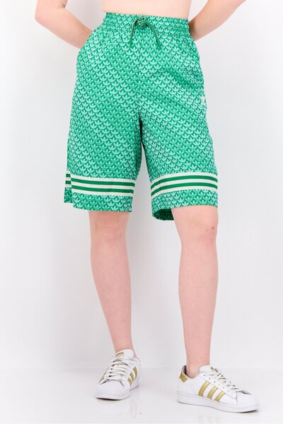 adidas شورت رياضي نسائي للتدريب من الساتان، متعدد الألوان