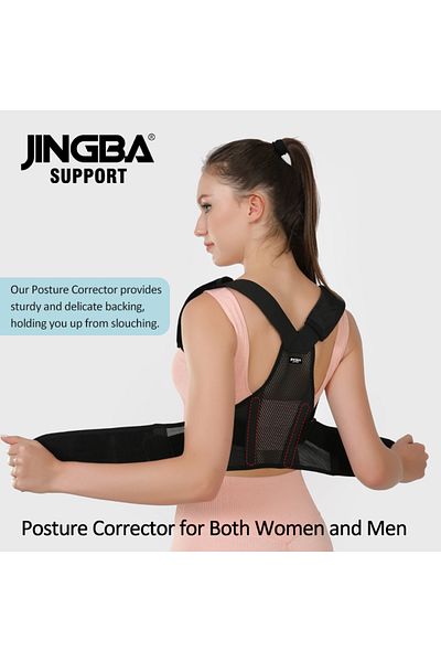 Choice L Black Fully Adjustable Straightener Upper Spine Support Men Women BackBack Brace Posture Corrector