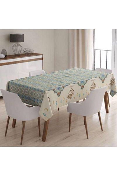 Parti Dükkanım Față de masă Ramadan cu Motiv țiglă 160*220 Cm