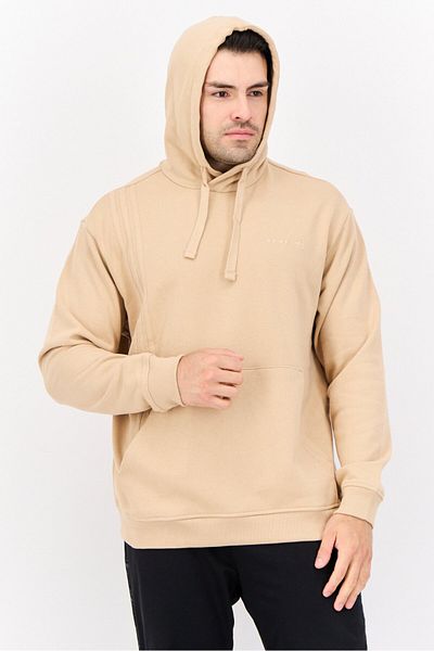 adidas Men Sportswear Fit Long Sleeves Running Sweatshirt, Tan
