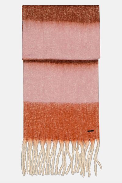 ELLE Women Colorblock Scarf 200 X 38 Cm, Multicolor