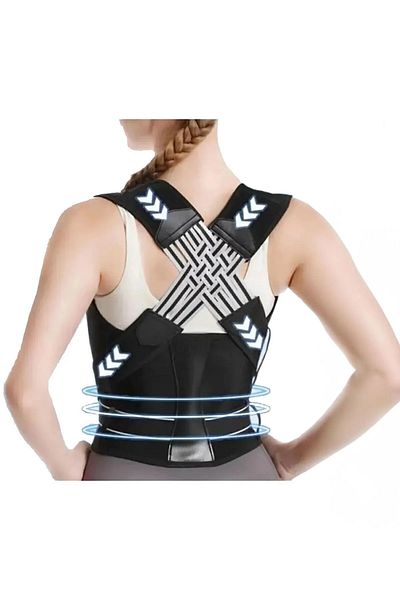 ALEXANDER HUD Women Men Erect Posture Corset Humpback Anti Kyphosis Adjustable Back Support