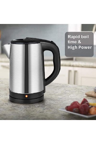 Super Wave Stainless Steel Electric Water Kettle 2.2L 1500W | Water Heater for Boiling Water Auto Shut-Off