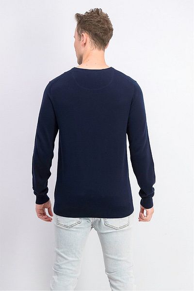 Hackett Men V-neck Long Sleeve Sweater, Atlantic