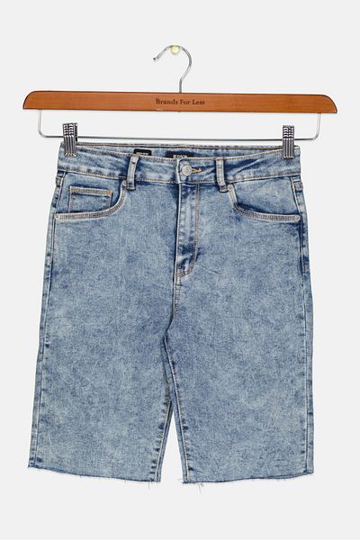 Hudson Kids Girl Washed Denim Shorts, Wash Blue