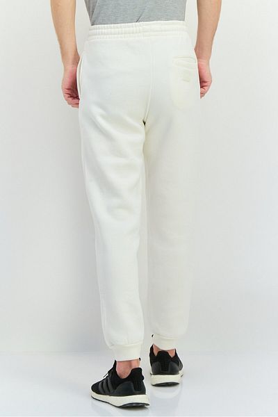 Fudo Men Regular Fit Brand Logo Jogger Pants, Cream