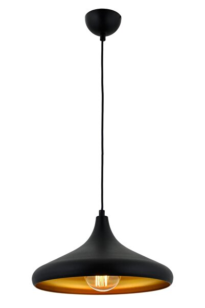 Avonni Av-4106-m8-bsy-36 Siyah Boyalı Modern Avize E27 Metal 36cm