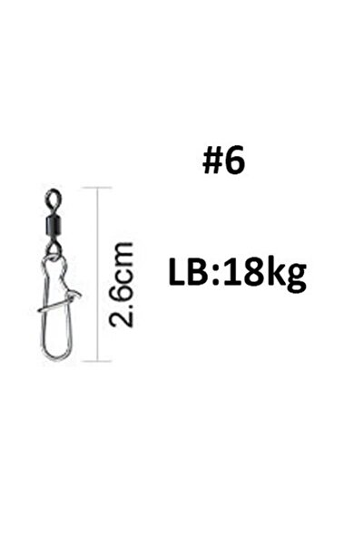 Choice مقاس 6 50 قطعة #2/4/6/8/10/12 محمل موصل دوار لصيد الأسماك دوار دوار لص...