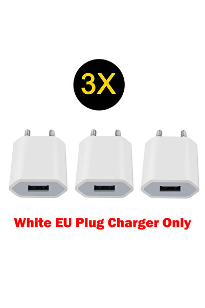 Choice 3pcs EU Plug 1pcs/3pcs/5pcs 5W USB Charger Plug 5V/1A Slim USB Chargin...