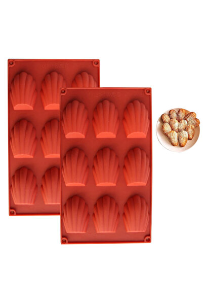 Choice 2PCS 2Pcs 9 Cavities Cake Mold Food Grade Silicone Madeline Mold Nonst...