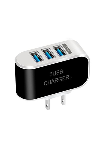 Choice Black USB Wall Charger 5W 1A 3-Port USB Charging Blocks iPhone Plug Adapter Wall Charger Cube for iP