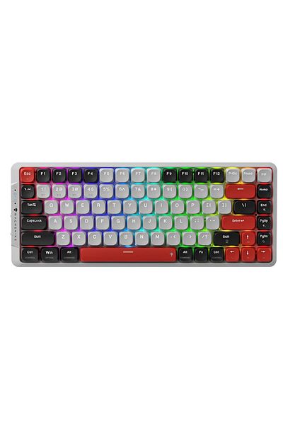Choice Red Axis Gray Machenike Air50 Low-profile Mechanical Keyboard Hot-swap 75% Layout Rgb Backlit Tri-mo