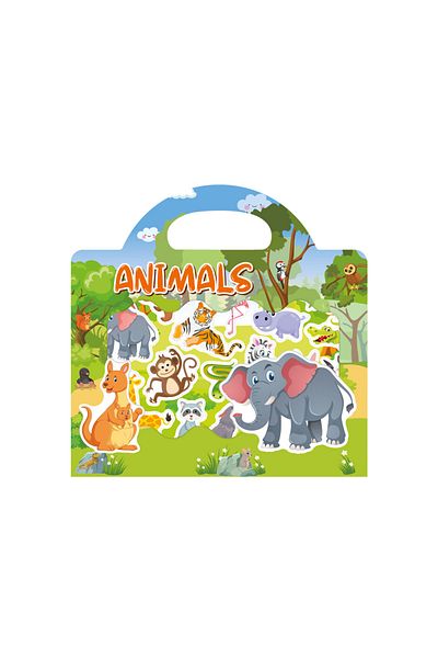Choice 4 New Children Reusable Scene Cute Stickers Diy Puzzle Sticker Games Books Cartoon Animal Learning .