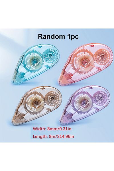 Choice Random color 1PC 1pc 8M*8mm Double-Sided Adhesive Dots Glue Tape, Acid Free & Archival-Safe, Adhesiv