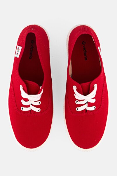 Victoria Women 1915 Doble Lona Lace Up Outdoor Shoes, Red