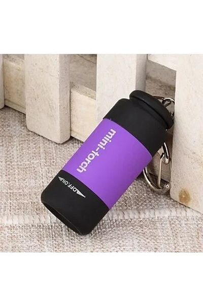 Choice Purple LED Micro Pocket Flashlight Portable USB Rechargeable Keychain Flashlight Waterproof Home Out