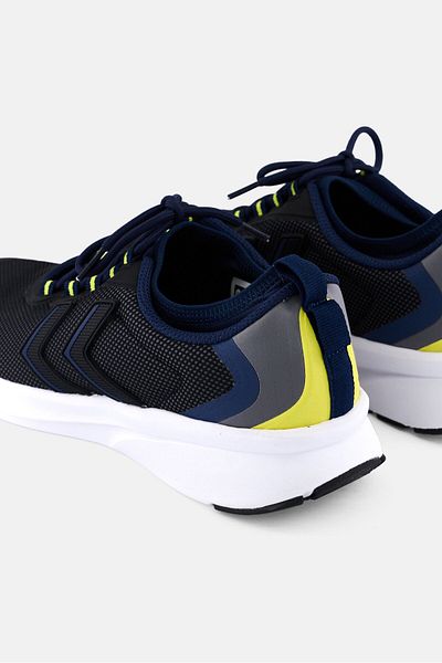 hummel Men Flow Fit Lace Up Running Shoes, Black