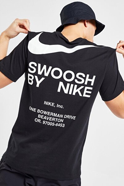 Nike Sportswear Tee Big Swoosh Erkek Pamuklu Tişört Siyah