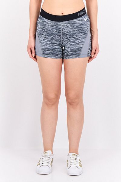 Nike Women Sportswear Fit Training Tight Shorts, Grey/black