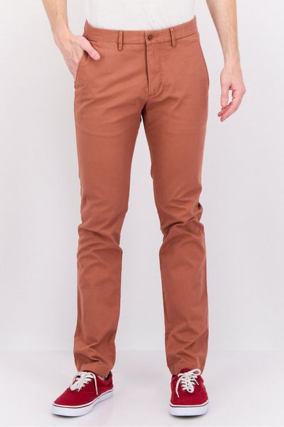 Tommy Hilfiger Men Slim Fit Solid Chino Pants, Brink