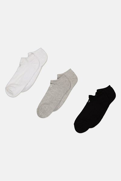 Sergio Tacchini Men 3 Pair Brand Logo Ankle Socks, White