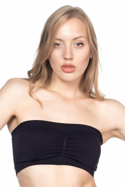 Emay Black Mi 4022 Strapless Corset with Pads